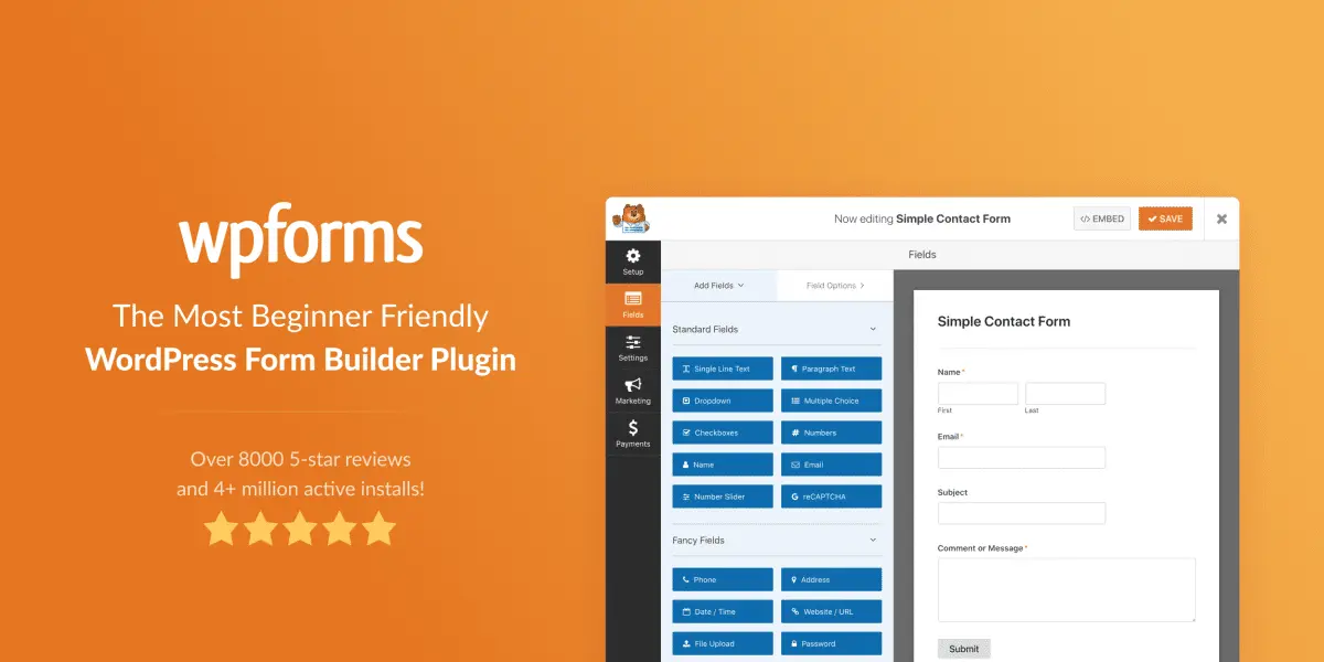 WpForms Pro Elite