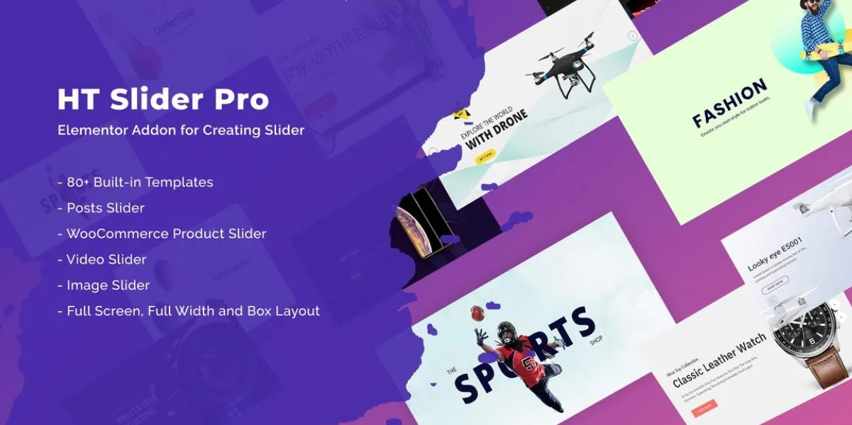 HT Slider Pro For Elementor